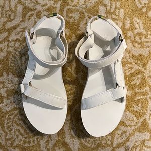 TEVA white Platform Sandals